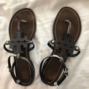 Tory Burch snake skin sandals